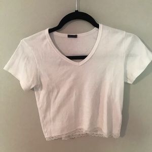 BRANDY MELVILLE WHITE CROP TOP